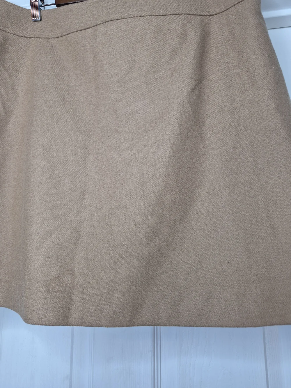 J. Crew Tan A-Line Wool Skirt Size 16 NWT